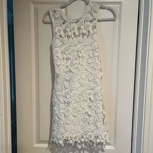 Wayf women's white lace dress, size xs